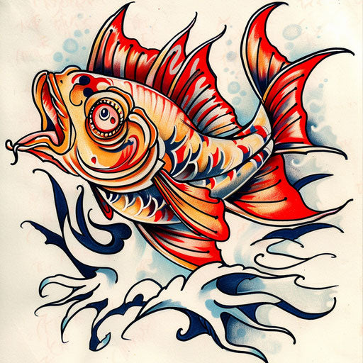 Sketch of a vintage sailor tattoo