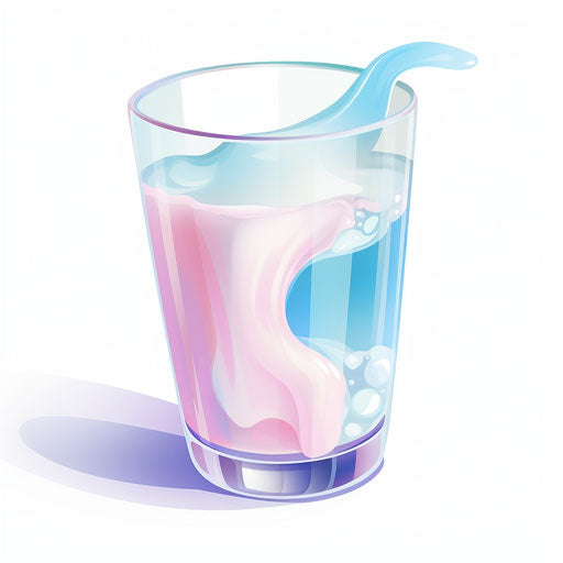 Milk illustration in the style of pastel colors