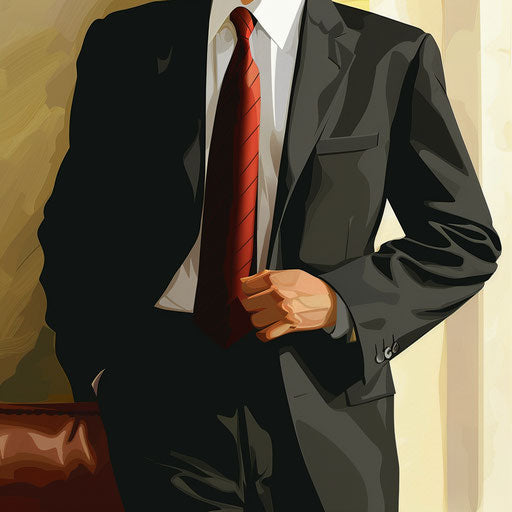 Business clip art with random flat background