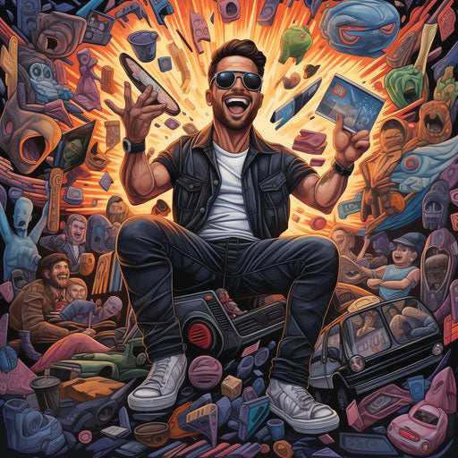 Black WhatsApp DP in the style of Matt Wuerker for a WhatsApp profile page 1:1