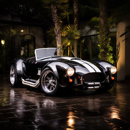 Customized Shelby Cobra AC sports car