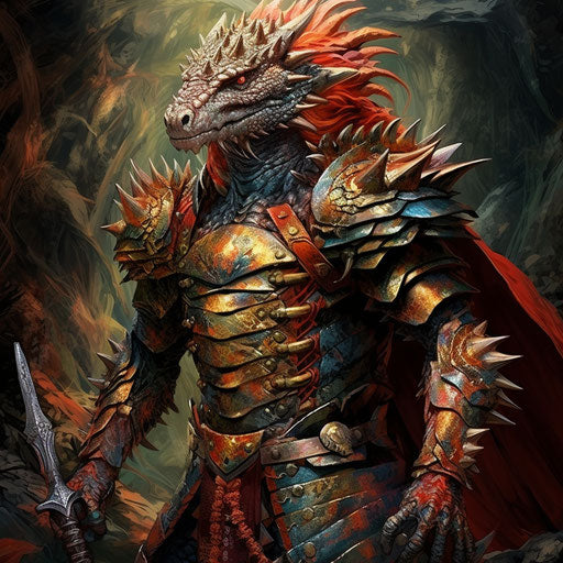 Warrior with a sword, intricate and bizarre illustration style