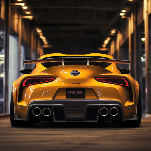 Rearview of mark 4 Supra
