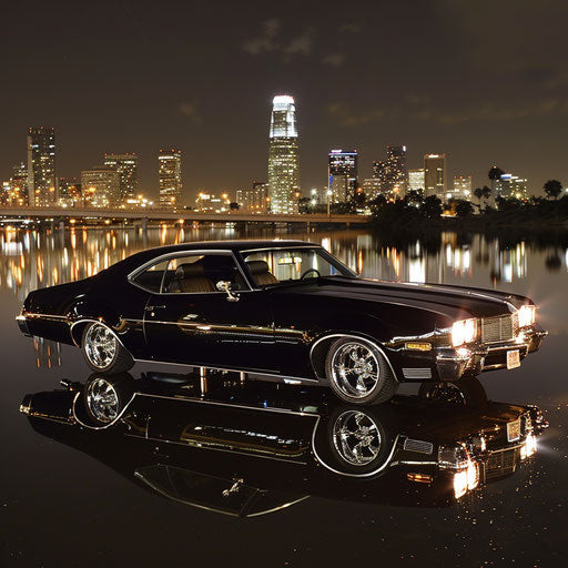 1976 Malibu Classic with a super sleek mirror finish