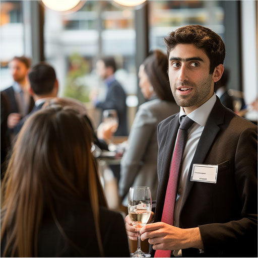 Networking in style at a corporate event