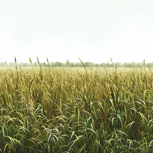 Realistic field clipart on flat white background, smooth gradients, high details