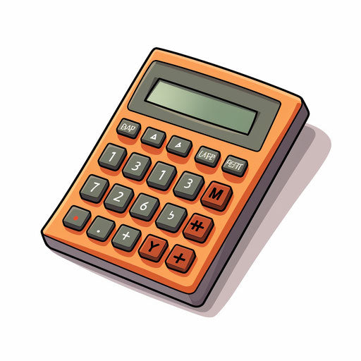 Calculator illustration in the style of Chiaroscuro Art