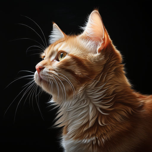 Manx cat in profile