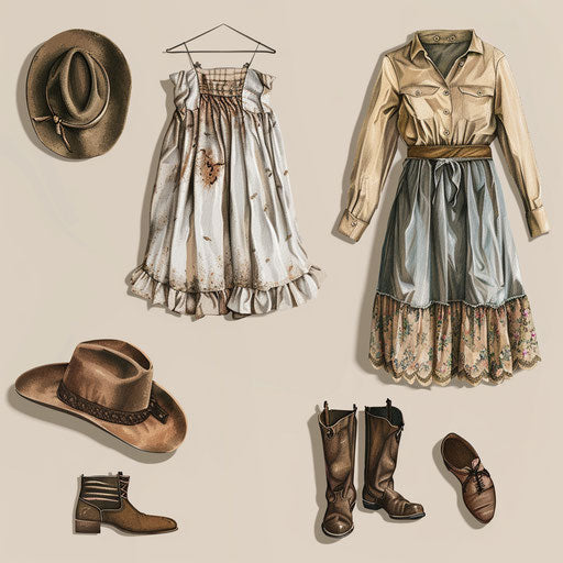 Clothing clipart in photo realistic quality on flat beige background