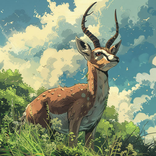 A gazelle gains superpowers from a mystical herb