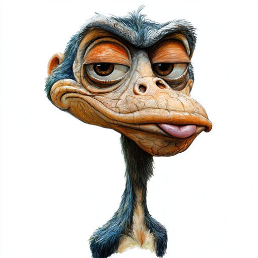 Humorous Zoo Caricature Clipart for Editorial Content