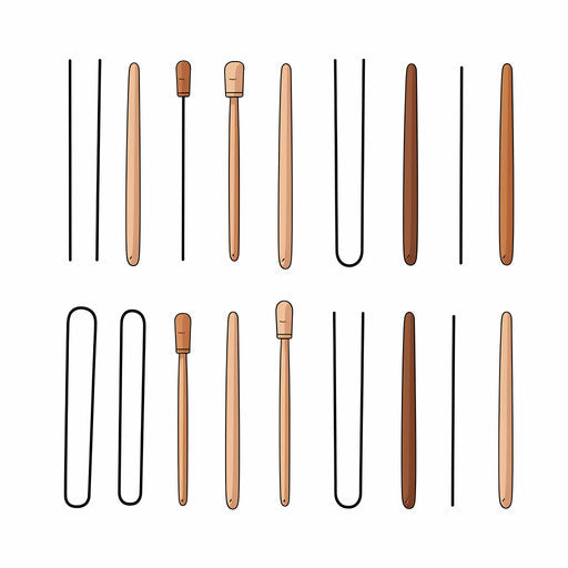 Minimalist peg clipart on white background