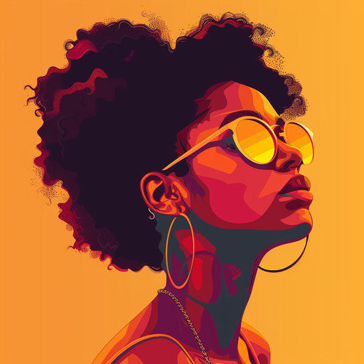 Realistic hot clipart on flat sunset orange background