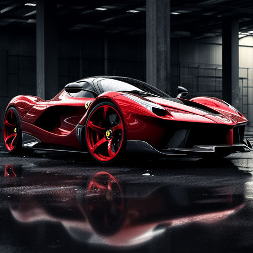 The classic Ferrari with Dubs tires