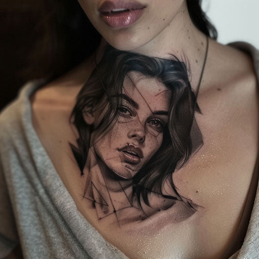 Premium Chest Tattoos For Women Tattoo Files