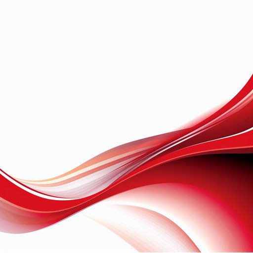 Red border in Minimalist style, on white background