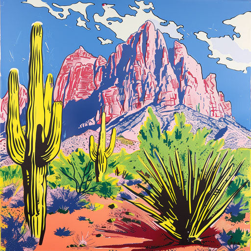 Collaborative Drawing by Roy Lichtenstein and Andy Warhol