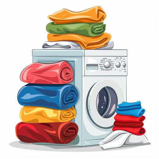 Laundry clipart with photo realistic style