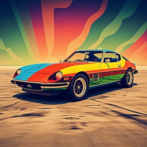 Ferrari daytona classic Rainbow colors