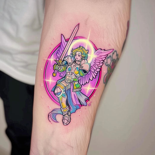 Artful Guardian Angel Tattoo Sketches