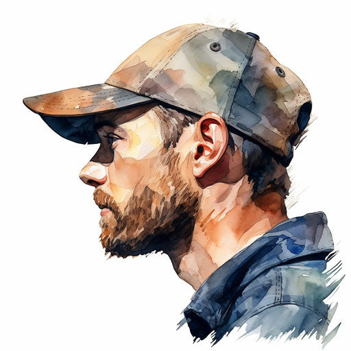 Hat clipart in the style of Oil painting, on a white background