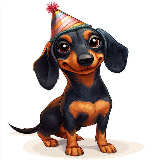 Comprehensive Dachshund Caricature Clipart Package for Artists