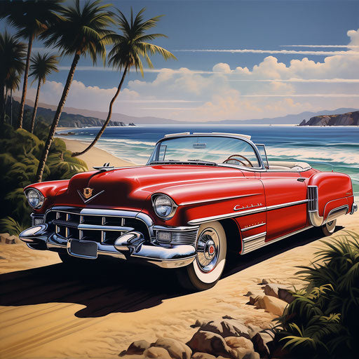 Classic luxury car from the 50s