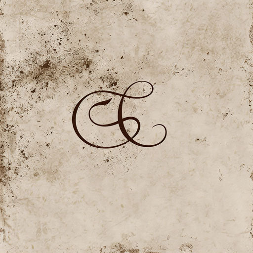 Vintage painting logo with classic fonts and a soft beige background