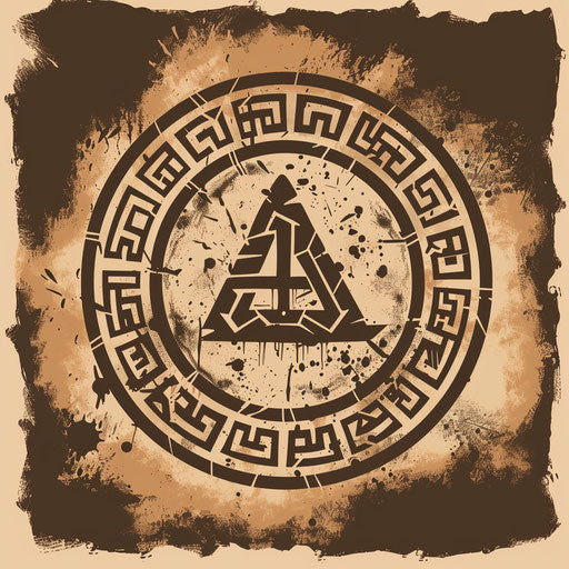 Artistic tattoo sketch of Norse runes associated with Thor