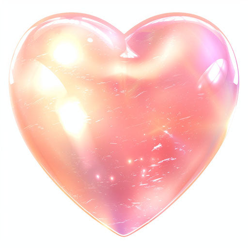 Heart clipart PNG with photo realistic style and random background