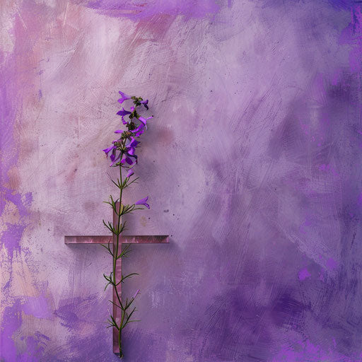 Photo realistic Ash Wednesday clipart with random background