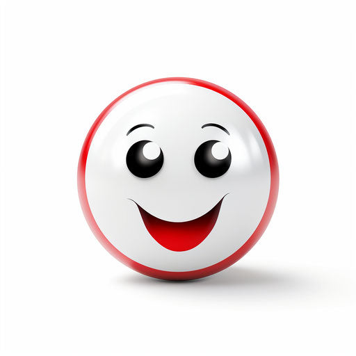 Bowling ball clipart in Minimalist style, on white background