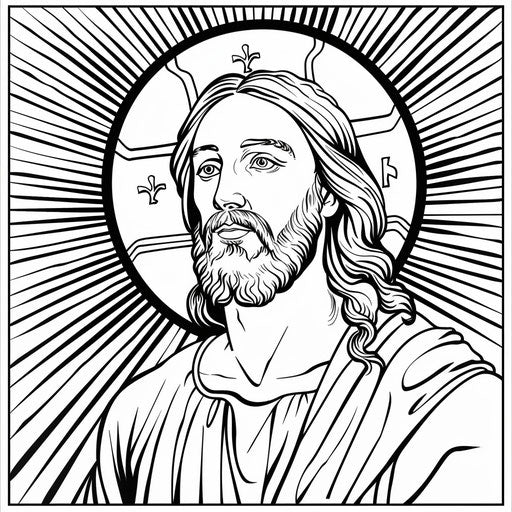 Jesus with a radiant halo