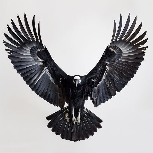 Condor in mid-flight with wings spread wide