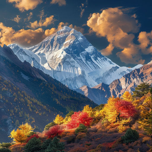 Everest autumn colorful foliage Kevin McNeal style