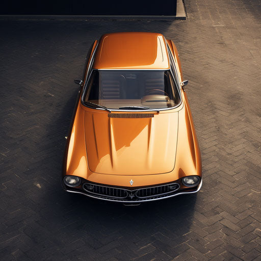 Classic top view of the Maserati Ghibli
