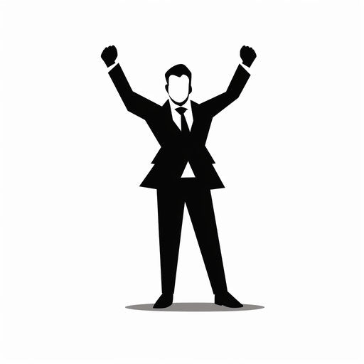 Minimalist congratulations on white background