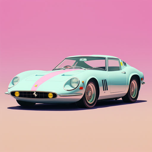Ferrari GT classic pastel colors
