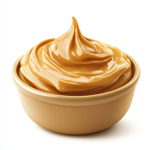 3D Peanut Butter on White Background, Isolated Clipart