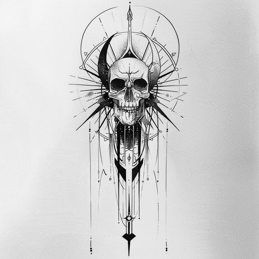 Art Deco inspired reaper death seal