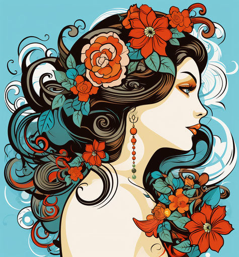 Gypsy Tattoo Design Set