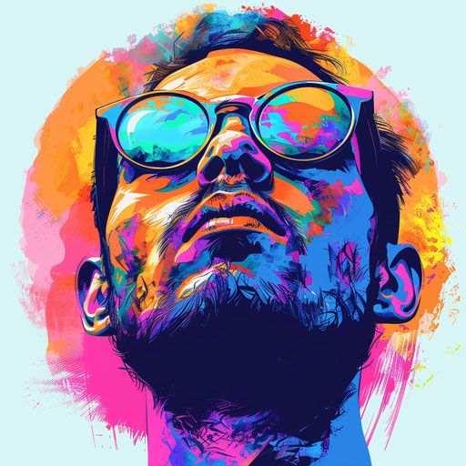 2024 clip art with flat random background