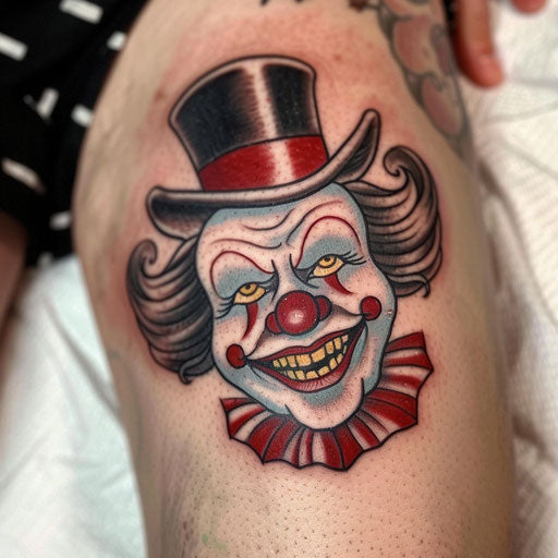 Modern Clown Tattoo Sketches