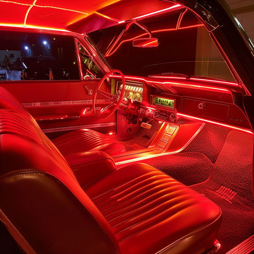 1967 Chevrolet Bel Air with advanced sound system and customizable ambient lighting