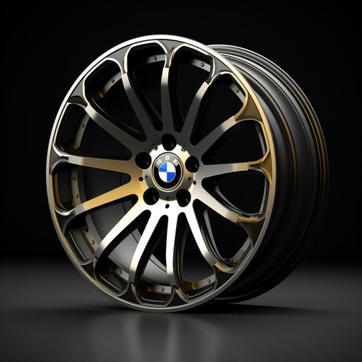 Classic BMW car with modern alloy rims