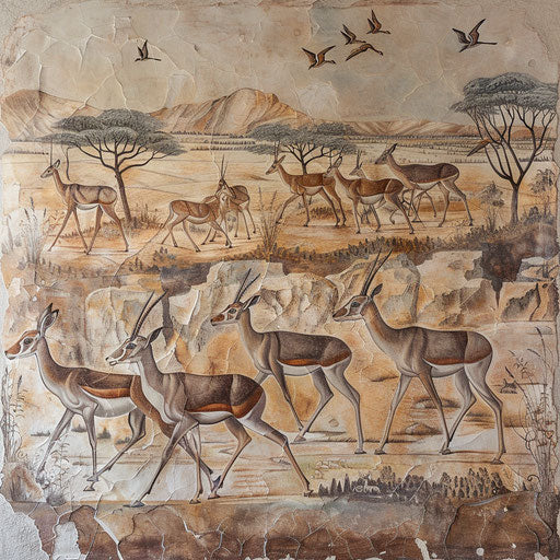 Evolution of gazelles through millions of years