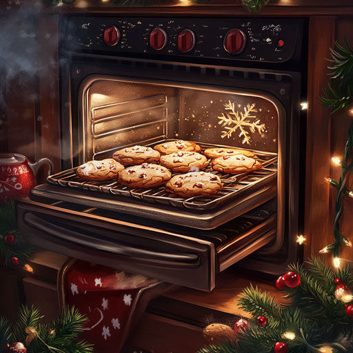 Warm scene, cookies just pulled out of the oven