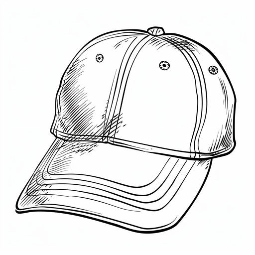Baseball cap with team logo