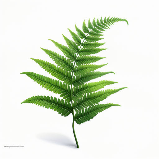 Fern clipart in the style of Oil painting