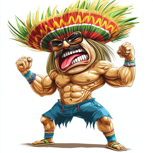 Ultimate Fiesta Caricature Clipart Resource for Creatives